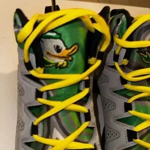 RARE Nike Air Jordan Melo M10 Oregon Duck PE SAMPLE size 8.5 Jordan | Shoes | Rare Nike Air Jordan Melo M Oregon Duck Pe  main image 4